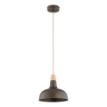 Suspension à câble RODOS 1xE27/15W/230V marron
