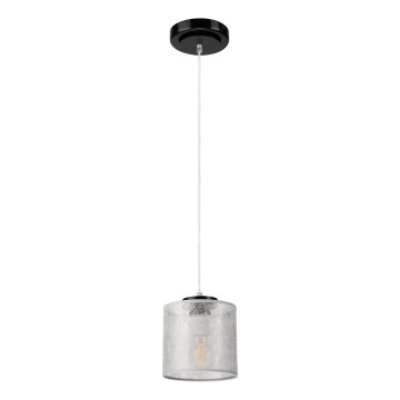 Suspension à câble ROSA 1xE27/60W/230V noir/gris