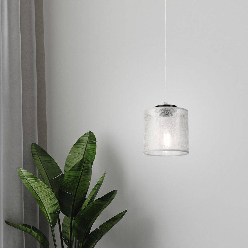 Suspension à câble ROSA 1xE27/60W/230V noir/gris