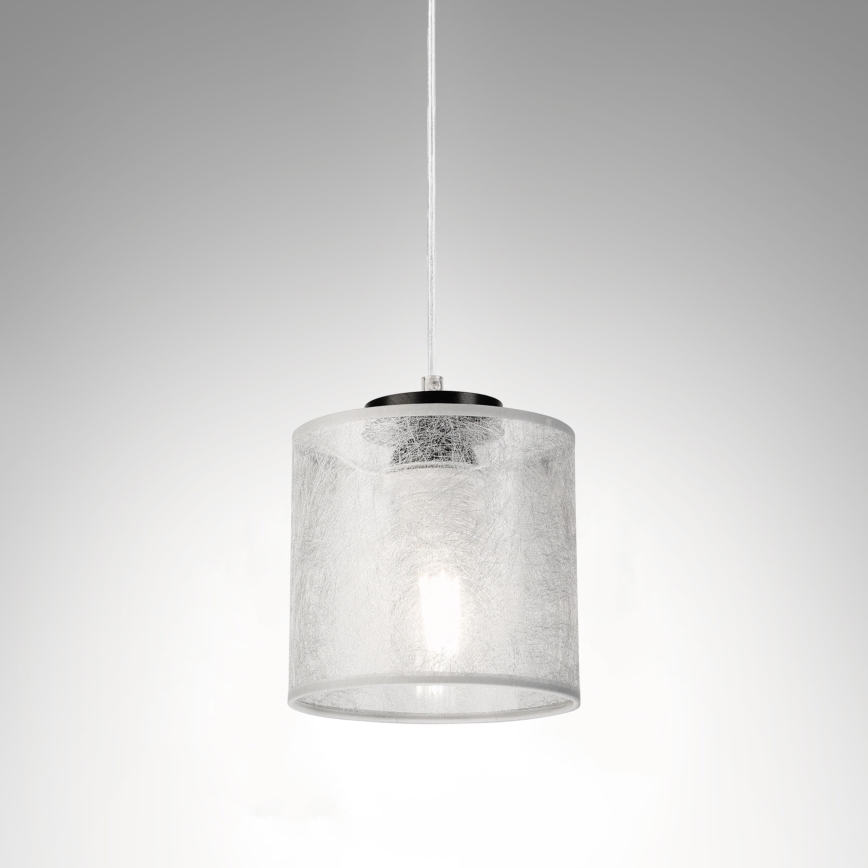 Suspension à câble ROSA 1xE27/60W/230V noir/gris