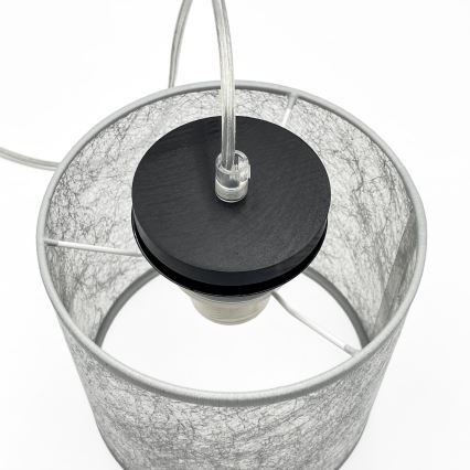 Suspension à câble ROSA 1xE27/60W/230V noir/gris