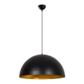 Suspension à câble SIVANI 1xE27/40W/230V Ø 60 cm noir/cuivre