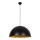 Suspension à câble SIVANI 1xE27/40W/230V Ø 60 cm noir/cuivre