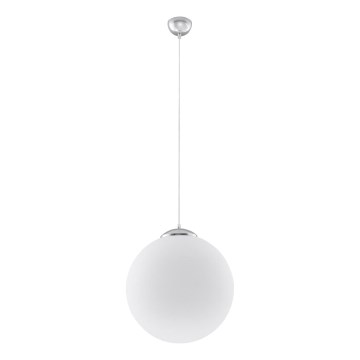 Suspension à câble UGO 1xE27/15W/230V Ø 30 cm blanc/chrome brillant