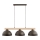 Suspension à câble VERTA 3xE27/15W/230V marron/beige
