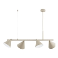 Suspension à câble ZELTA 4xE27/15W/230V beige