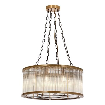 Suspension à câbles CRYSTALLINE 8xE27/40W/230V finition bronze