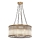 Suspension à câbles CRYSTALLINE 8xE27/40W/230V finition bronze