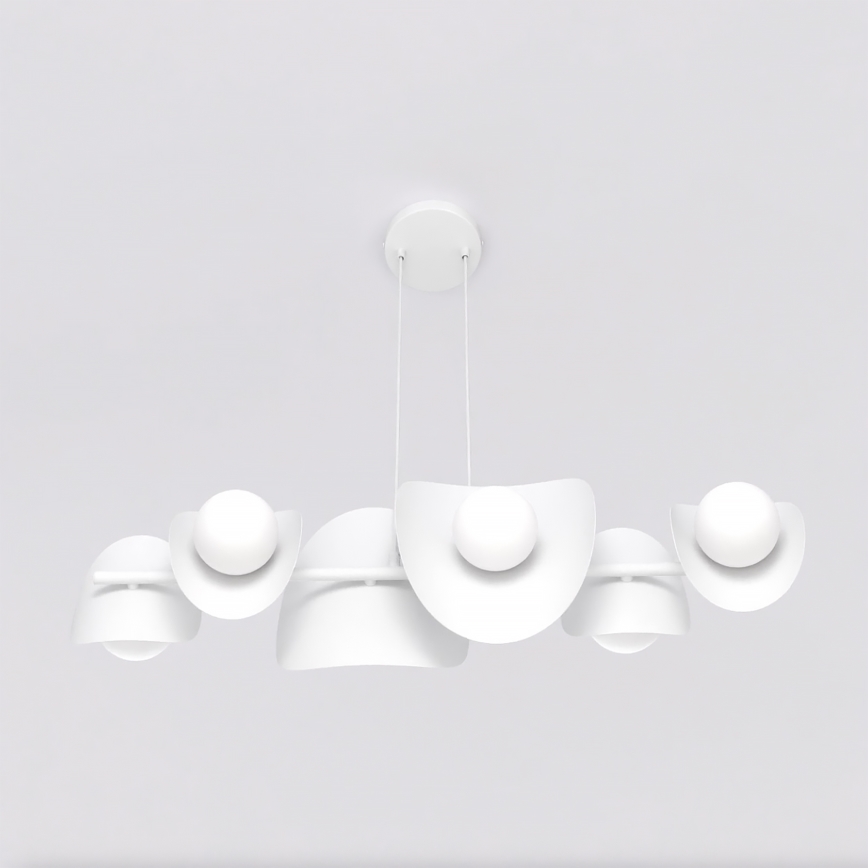 Suspension à câbles ELEMENTI 6xG9/8W/230V blanche