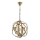 Suspension à chaîne IRONBALL 3xE27/40W/230V dorée