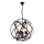 Suspension à chaîne IRONBALL 6xE27/40W/230V noir