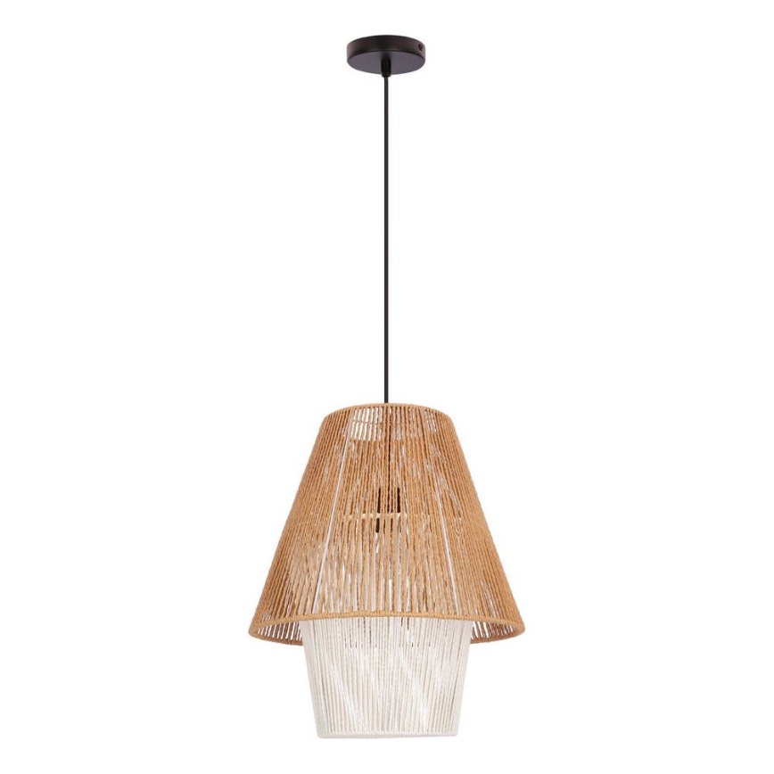 Suspension AFRICA 1xE27/40W/230V 40 cm marron/crème