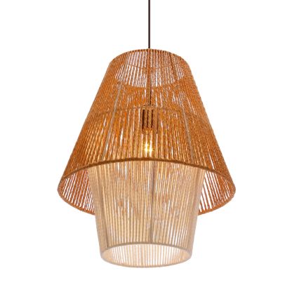 Suspension AFRICA 1xE27/40W/230V 40 cm marron/crème