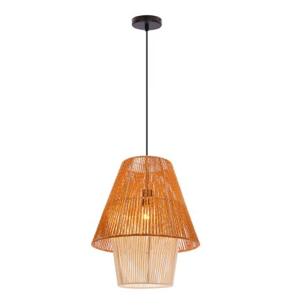 Suspension AFRICA 1xE27/40W/230V 40 cm marron/crème
