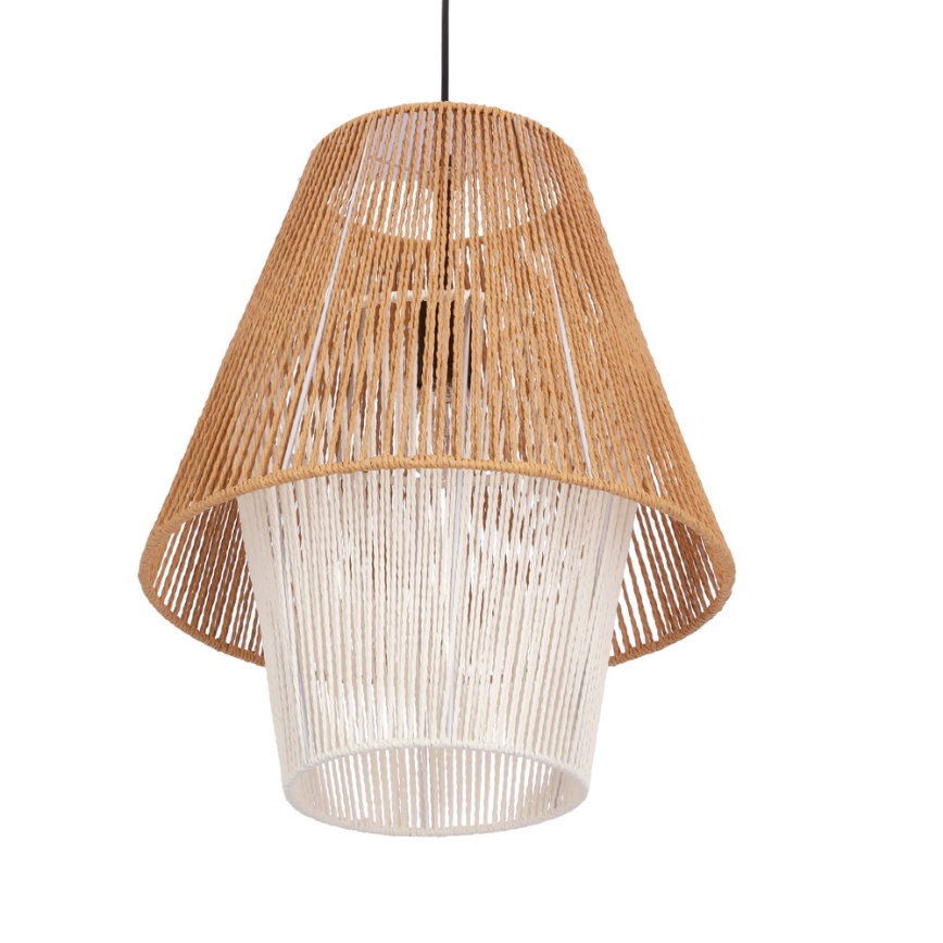 Suspension AFRICA 1xE27/40W/230V 40 cm marron/crème