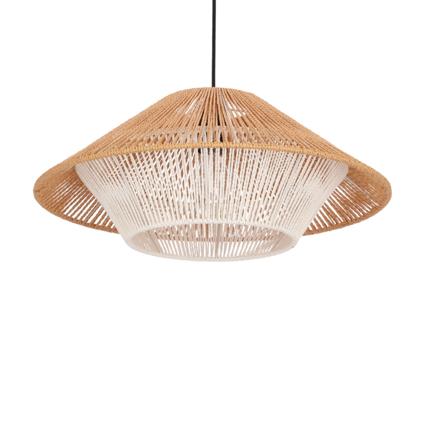 Suspension AFRICA 1xE27/40W/230V Ø 50 cm marron/crème