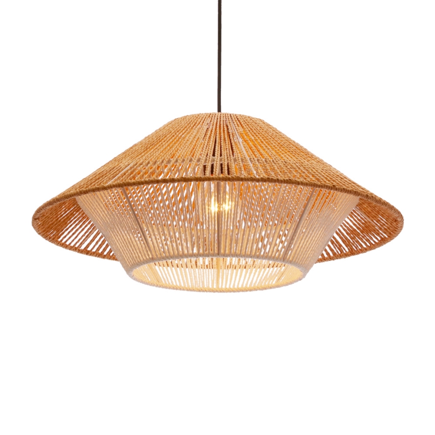 Suspension AFRICA 1xE27/40W/230V Ø 50 cm marron/crème