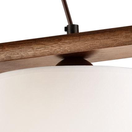 Suspension à câble AIDA 3xE27/60W/230V noyer