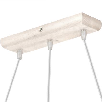 Suspension sur câble AIDA 3xE27/60W/230V chêne