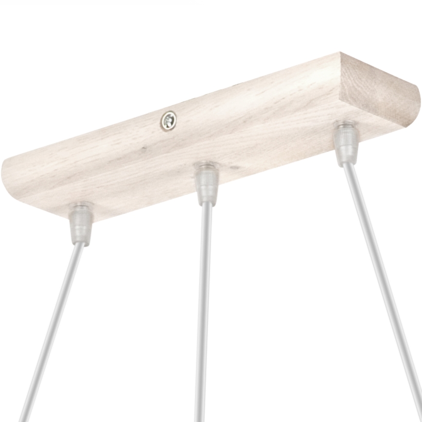 Suspension sur câble AIDA 3xE27/60W/230V chêne