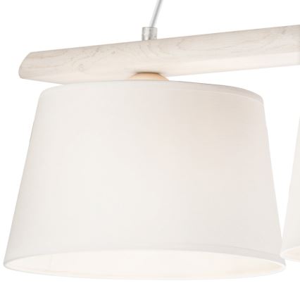 Suspension sur câble AIDA 3xE27/60W/230V chêne