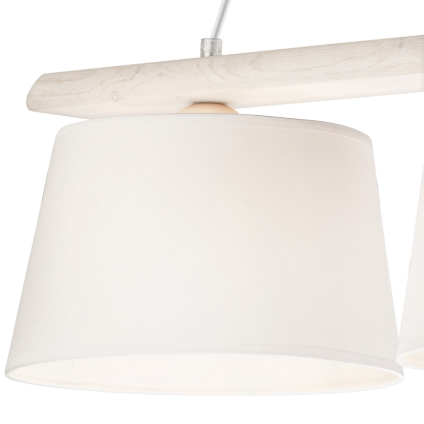 Suspension sur câble AIDA 3xE27/60W/230V chêne