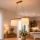 Suspension AIDA sur câble 2xE27/15W/230V Ø 35 cm chêne/crème