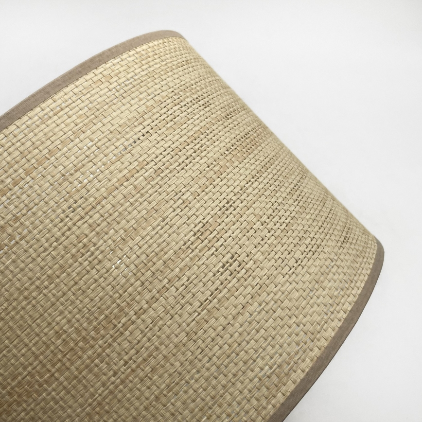 Suspension AIDA sur câble 2xE27/15W/230V Ø 35 cm chêne/raffia