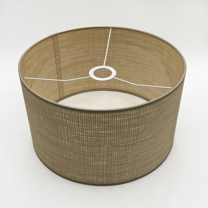 Suspension AIDA sur câble 2xE27/15W/230V Ø 35 cm chêne/raffia