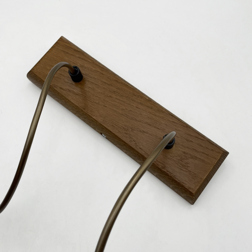 Suspension AIDA sur câble 2xE27/15W/230V Ø 35 cm chêne/raffia