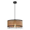 Suspension ARDI 1xE27/40W/230V marron/noire