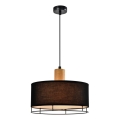 Suspension ARDI 1xE27/40W/230V noire/marron