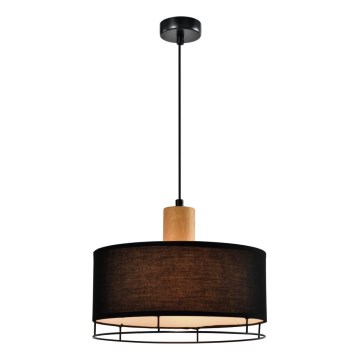 Suspension ARDI 1xE27/40W/230V noire/marron