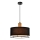 Suspension ARDI 1xE27/40W/230V noire/marron