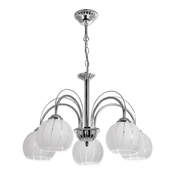 Suspension avec chaîne 5xE27/60W/230V