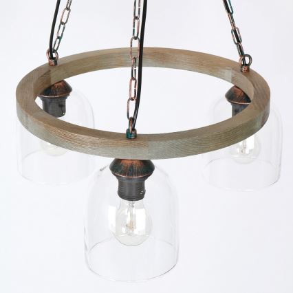 Suspension avec chaîne HAKON 3xE27/60W/230V
