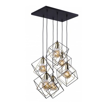 Suspension avec fil ALAMBRE 6xE27/60W/230V