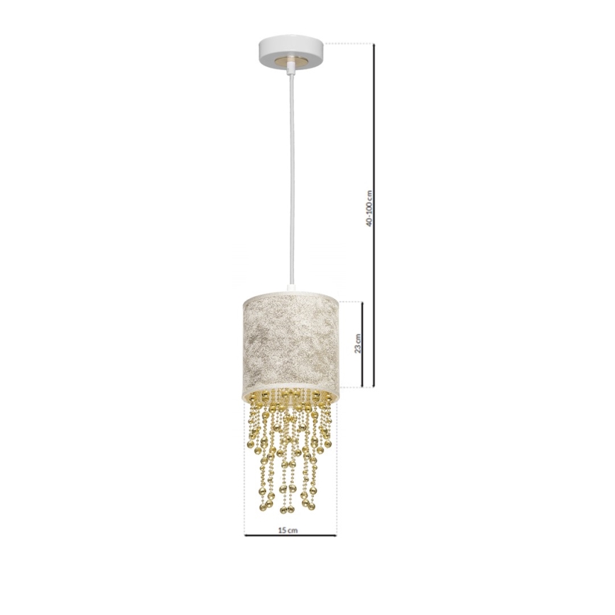 Suspension avec fil ALMERIA 1xE27/60W/230V
