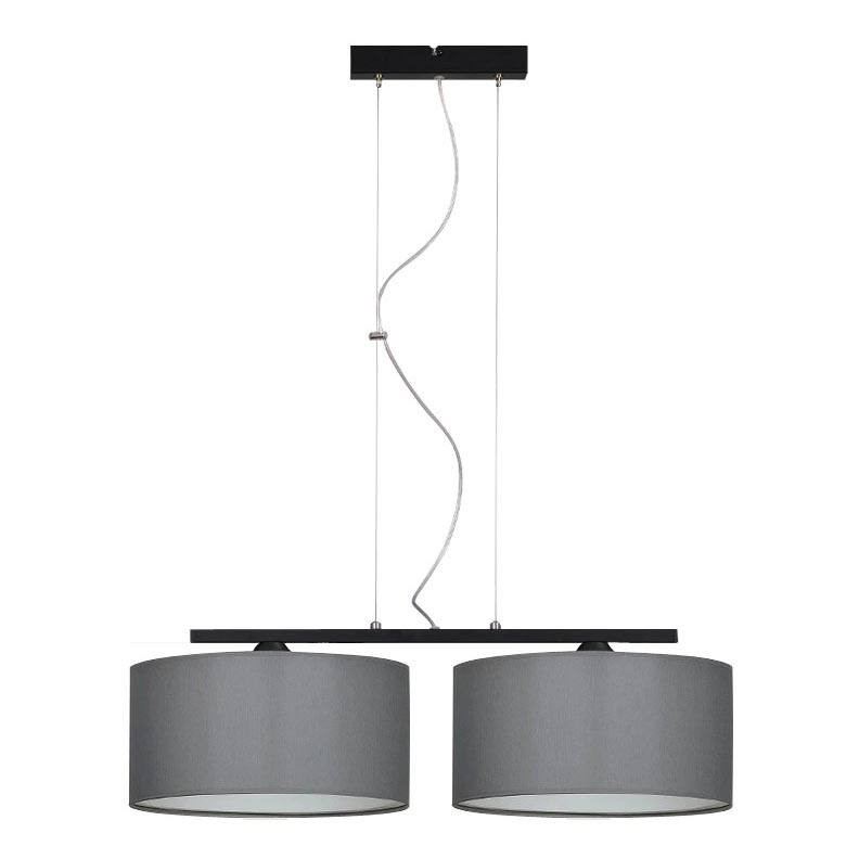 Suspension avec fil ASTRA 2xE27/60W/230V gris