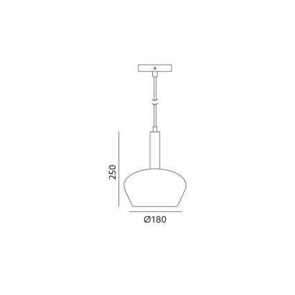 Suspension avec fil CASA 1xGU10/25W/230V