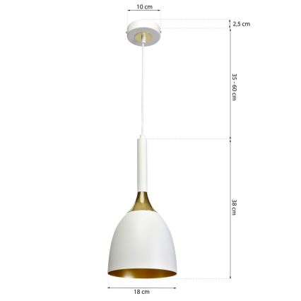 Suspension avec fil CLARK 1xE27/60W/230V