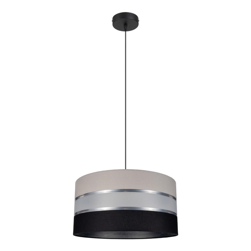 Suspension avec fil CORAL 1xE27/60W/230V noir-gris