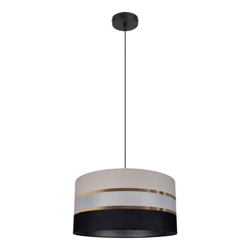 Suspension avec fil CORAL 1xE27/60W/230V noir-gris