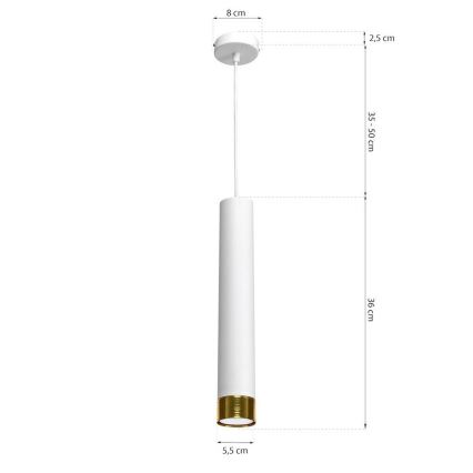 Suspension avec fil DANI 1xGU10/8W/230V