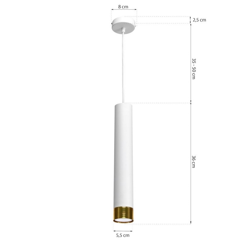Suspension avec fil DANI 1xGU10/8W/230V