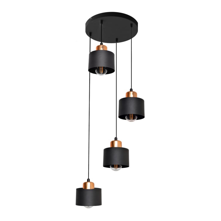Suspension avec fil EDISON 4xE27/15W/230V