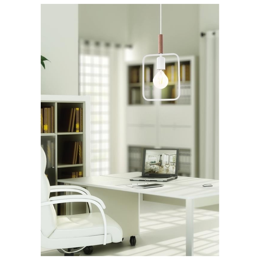 Suspension avec fil FRAME 1xE27/60W/230V blanc