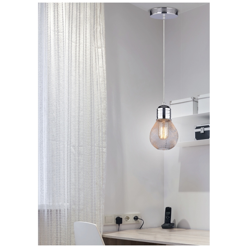 Suspension avec fil GLIVA 1xE27/60W/230V