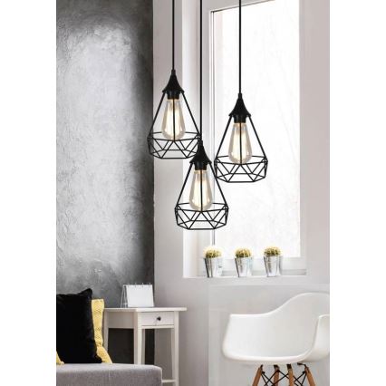 Suspension avec fil GRAF 3xE27/60W/230V