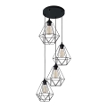 Suspension avec fil KARO 4xE27/15W/230V